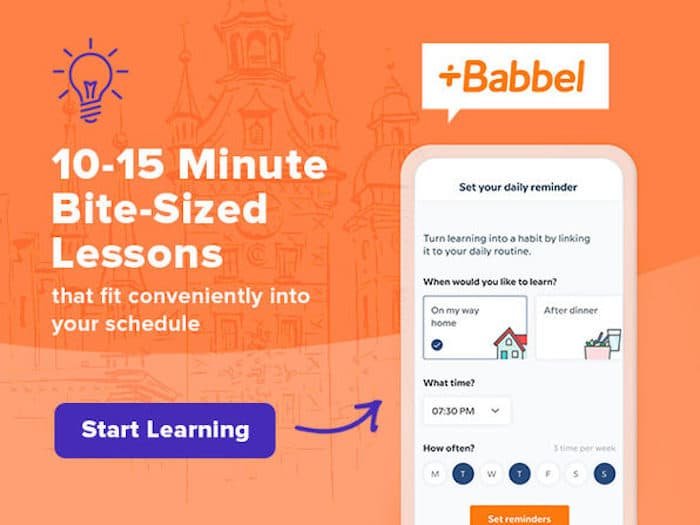 Apprentissage des langues Babbel