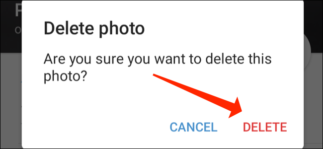 Appuyez sur Supprimer