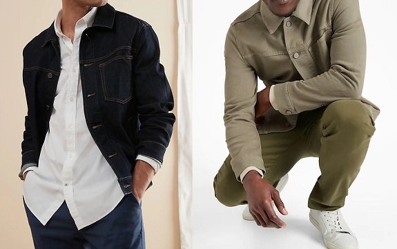 Veste camionneur en denim Banana Republic