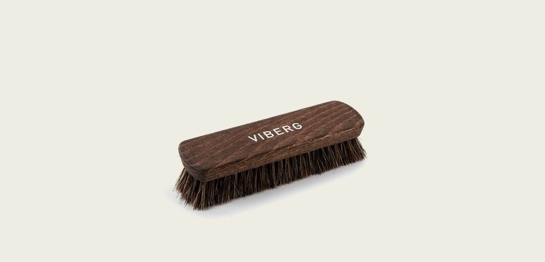 Brosse de cirage en crin de cheval