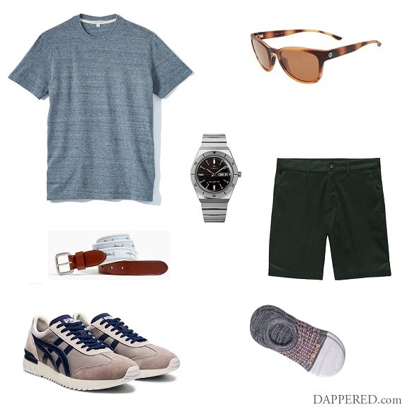 Shorts Baskets T Shirt Baskets Rétro Vert Bleu 2021