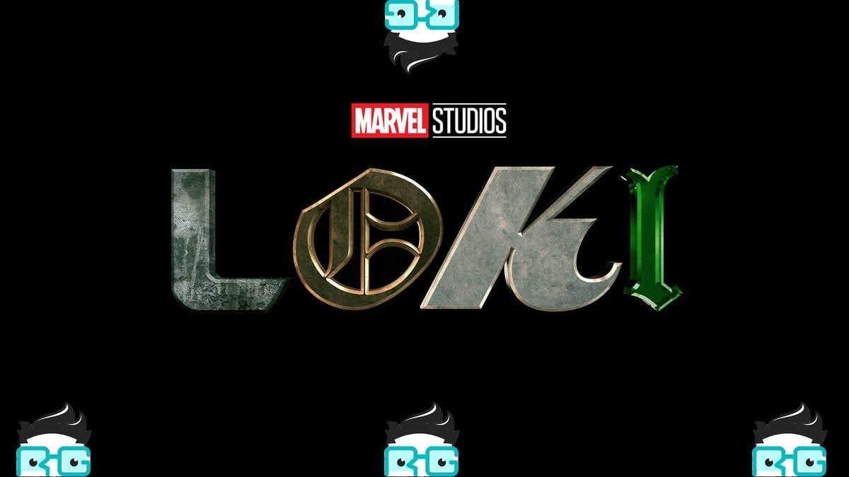 Le logo Loki entouré de quatre logos Review Geek