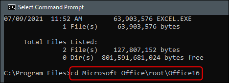 Accédez au répertoire contenant le fichier Excel.