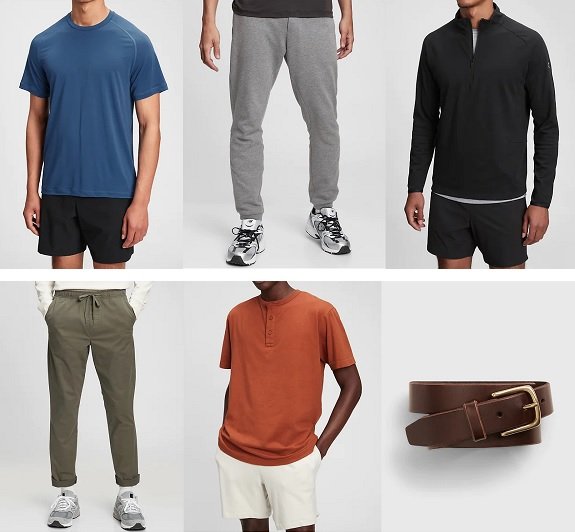 GAP vêtements pour hommes