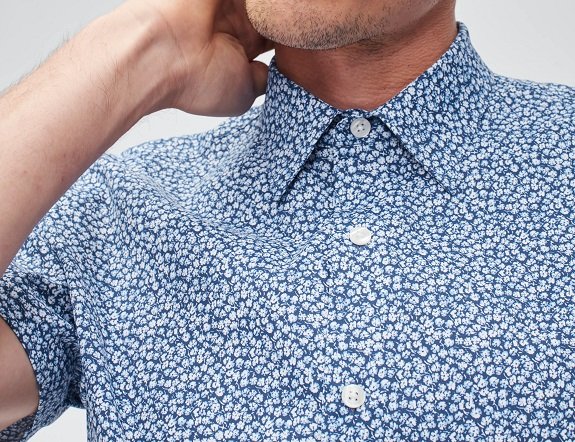 Chemise à manches courtes en bleu Stockland Floral
