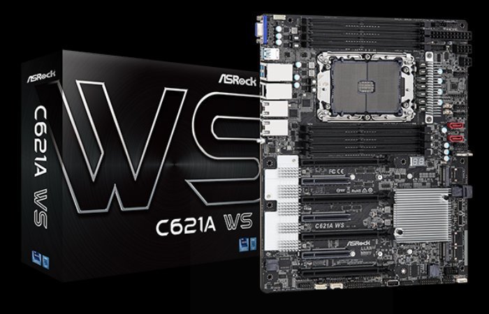 Cartes mères pour stations de travail ASRock Intel C621A