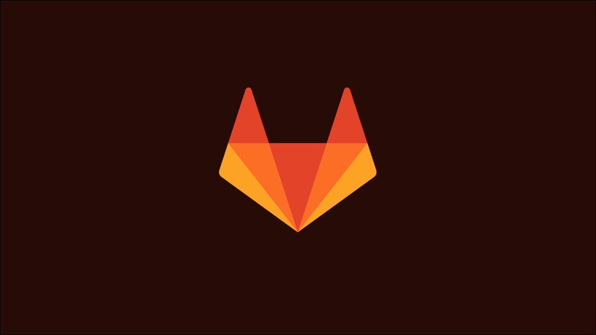 Graphique montrant le logo GitLab, une tête de renard stylisée