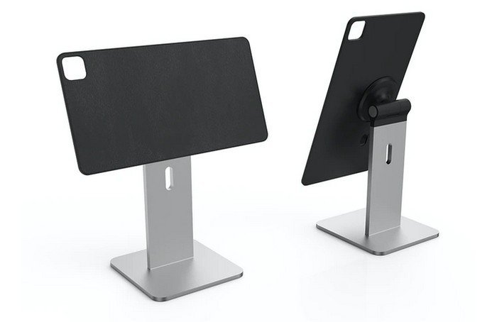 support iPad minimaliste en aluminium