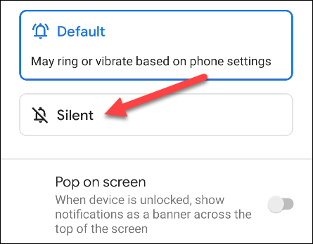 Ajustez les options d'apparence des notifications.