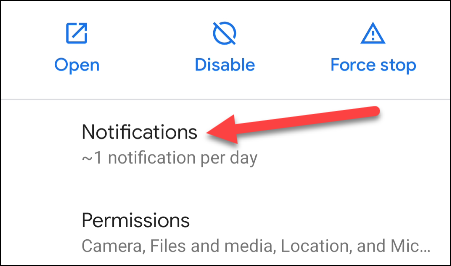 Sélectionner "Notifications."
