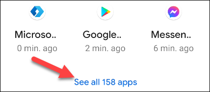 Robinet "Voir toutes les applications."