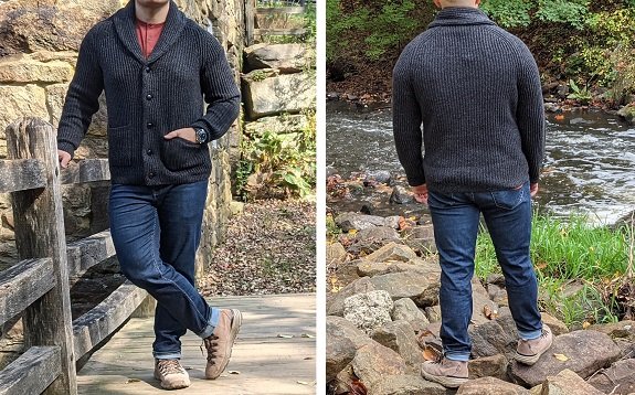 Cardigan à col châle en mélange de laine mérinos robuste J. Crew