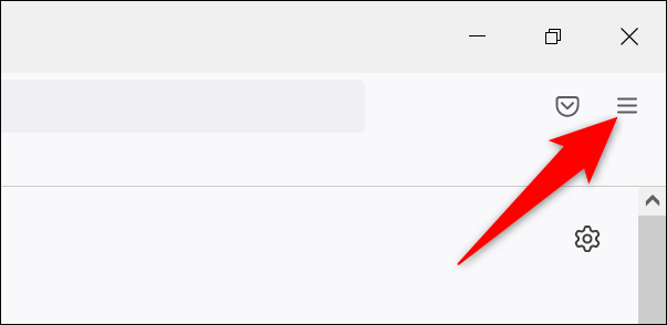 Cliquez sur les trois lignes horizontales dans le coin supérieur droit de Firefox sur le bureau.