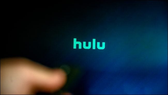Logo Hulu sur un téléviseur
