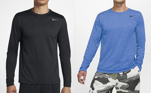 T-shirt d'entraînement à manches longues Dri-FIT pour hommes