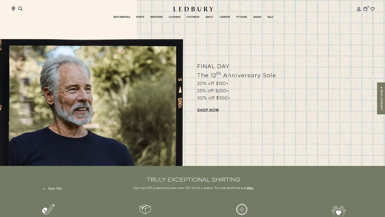 page d'accueil de ledbury