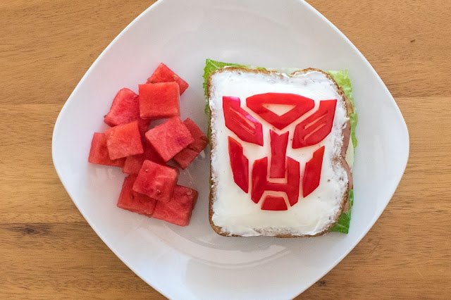 Comment faire un sandwich Autobot Transformers !