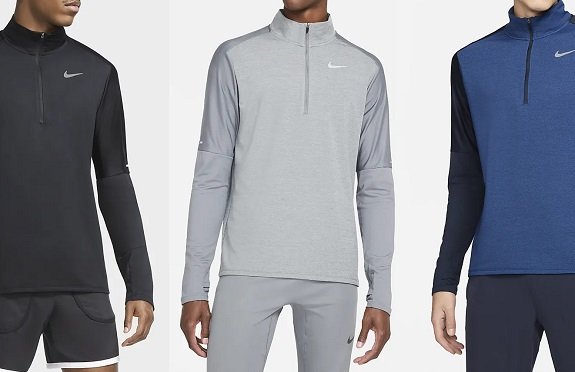 Haut de course à glissière Dri-FIT pour hommes