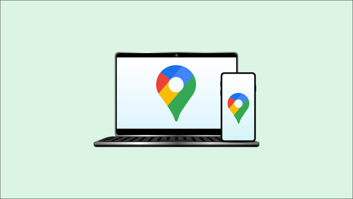 Google Maps sur ordinateur et téléphone.