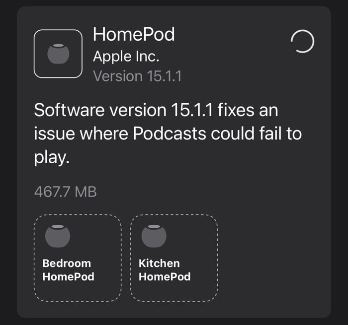 HomePod 15.1.1