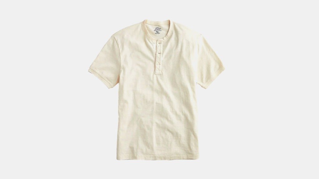Henley j.crew à manches courtes
