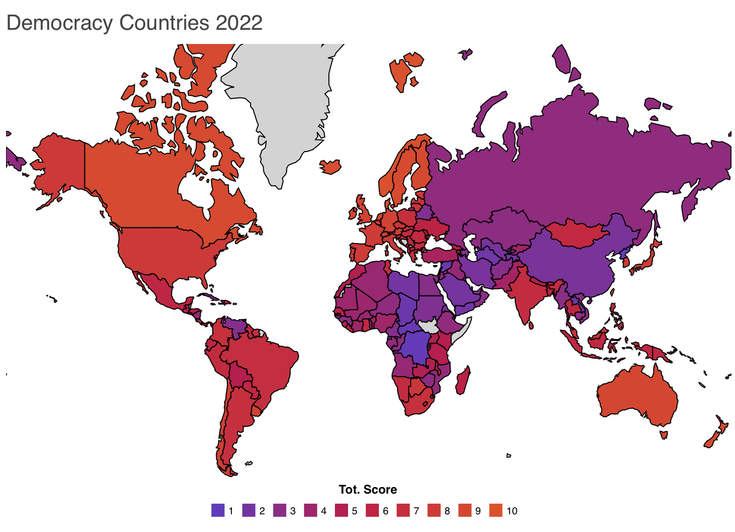 Les pays les plus démocratiques du monde en 2022 - carte du monde et dangers des préjugés du pays d'origine