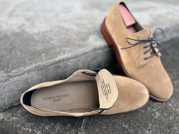 En revue : les derbies en daim Reace de Banana Republic