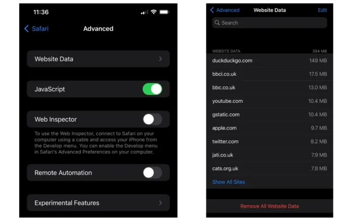 Paramètres de confidentialité de l'iPhone