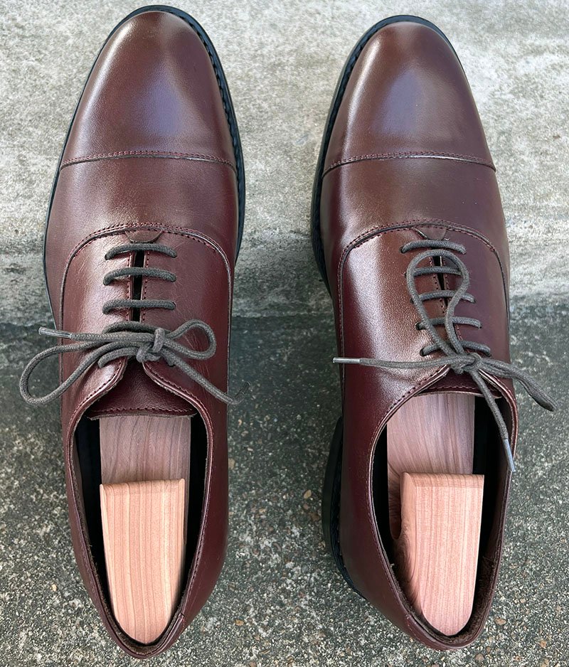 Anthony Veer Clinton Oxfords à bout droit en marron foncé