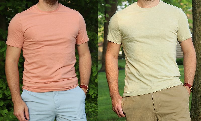 800 - Goodfellow T-shirt à manches courtes T-shirt parfait T-shirt en coton