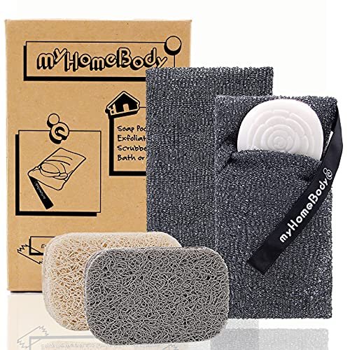 Pochette de protection exfoliante à poche de savon