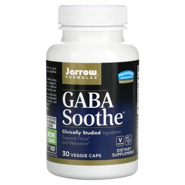 Jarrow Formulas, GABA apaisant, 30 gélules végétales