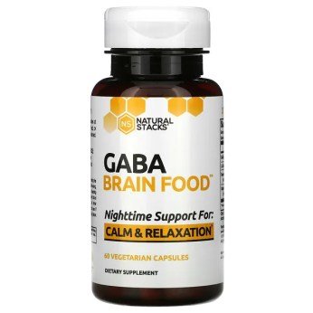 Natural Stacks, Gaba Brain Food, 60 capsules végétariennes