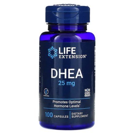 Life Extension, DHEA, 25 mg, 100 gélules