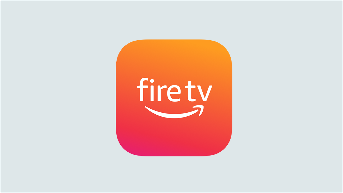 Logo Amazon Fire TV sur une couleur de fond unie.