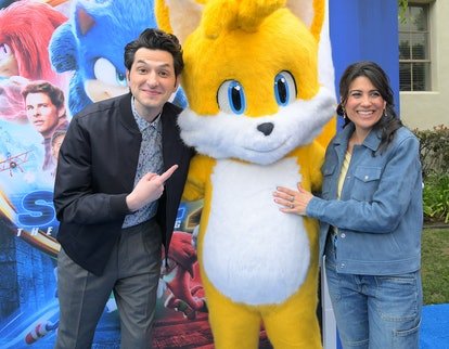 LOS ANGELES, CALIFORNIE – 02 AVRIL: (LR) Ben Schwartz et Colleen O'Shaughnessey assistent au 'Sonic ...