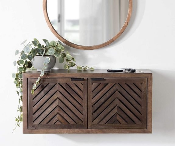 Kate & Laurel Mezzeta Armoire murale côtière décorative
