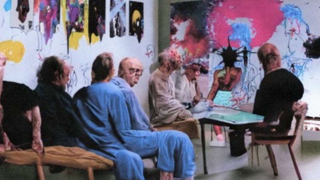 lil uzi vert flux de liste de pistes d'œuvres d'art rouge et blanc