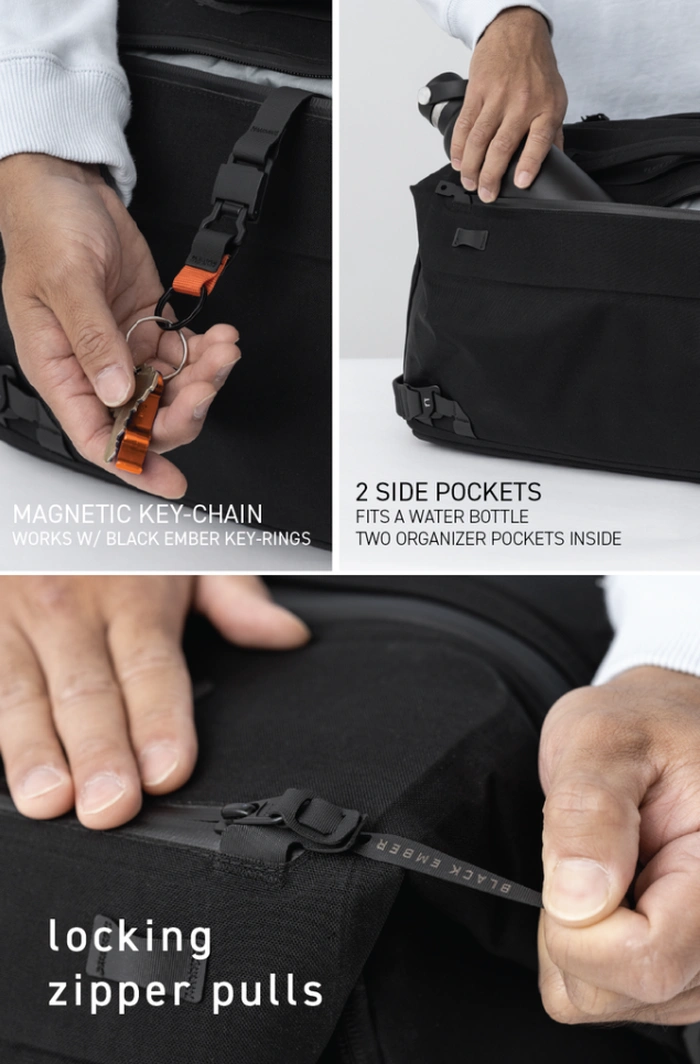 Sacs polochons noirs Ember