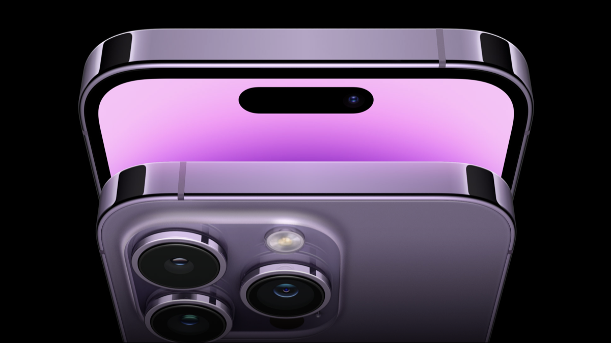 Encoche redessinée pour iPhone 14 Pro