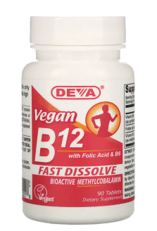 Deva Vegan B12 à dissolution rapide