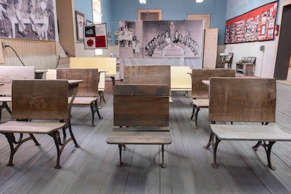 à l'intérieur du lieu historique national de l'école Blackwell