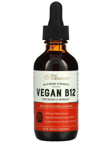 Supplément de vitamine B12 Vegan Live Conscious