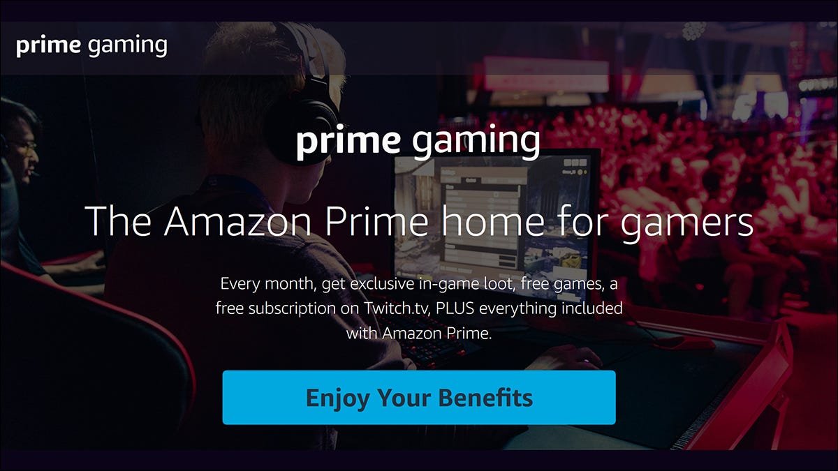 En-tête Prime Gaming. 