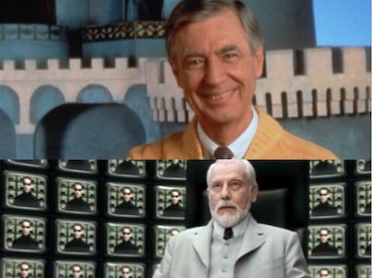 Mister Rogers et une scène de 'The Matrix : Reloaded'