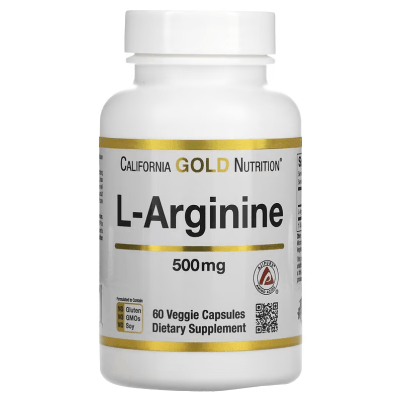 California Gold Nutrition, Gélules de L-Arginine 500mg