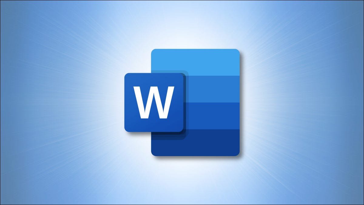 Logo Microsoft Word sur fond bleu