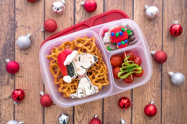 Comment faire un déjeuner scolaire de Noël Snoopy pour vos enfants !