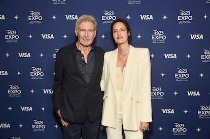 ANAHEIM, CALIFORNIE - 10 SEPTEMBRE : (LR) Harrison Ford et Phoebe Waller-Bridge assistent à D23 Expo 202...