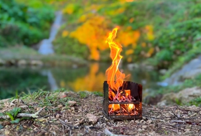 réchaud de camping portable minimaliste